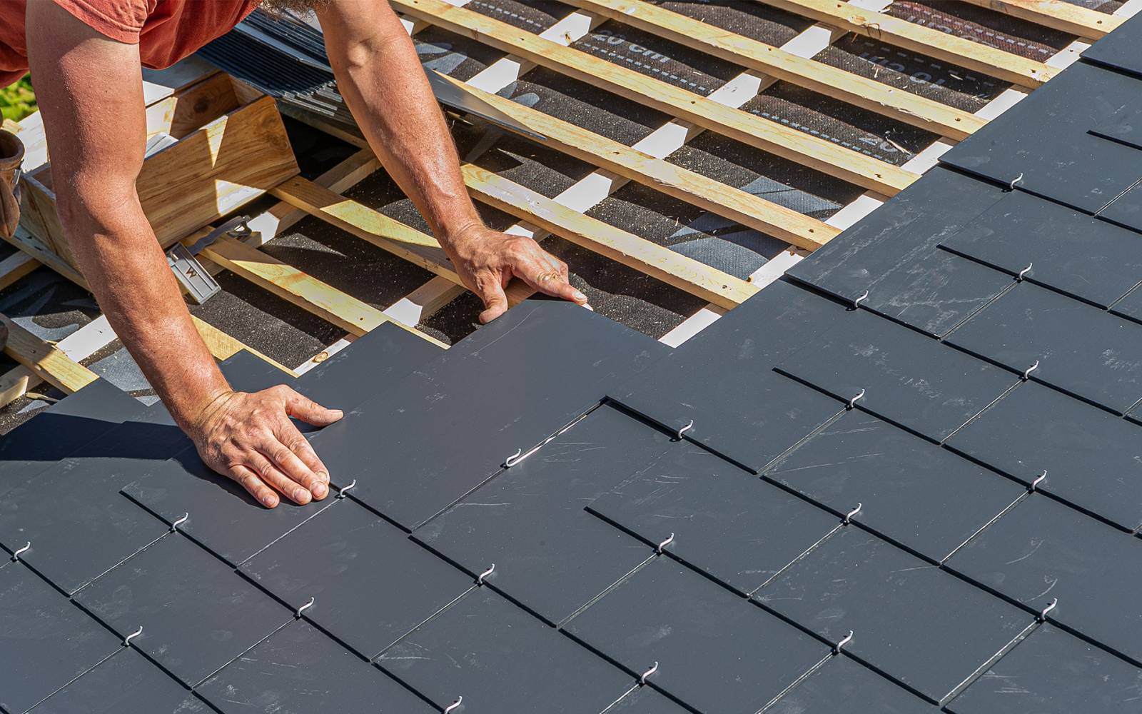 pose de toiture en ardoise